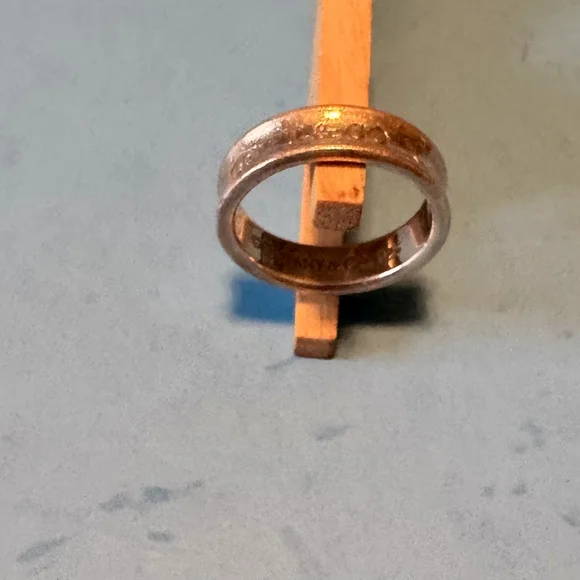 Tiffany & Co. Silver Textured Jewelry Ring - Picture 3 of 4